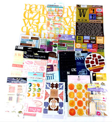 Scrapbooking Stickers Lot of 18 Letters Words Phrases Anna Griffin-Sticko & More