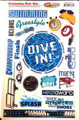 Swimming Relays Finals Freestyle Mark Swim Meat Diving Scrappin’ Sports Rub Ons