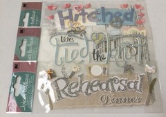K Company *WEDDING* Scrapbooking Lot ~ Jolee’s Stickers ~ 16 Packs NEW