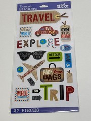 Sticko Travel Themed Stickers 27 Pcs