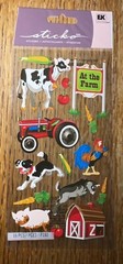 STICKO At The Farm Animals TRACTOR Barn Cow Chicken Pig Dog Goat Corn Carrot