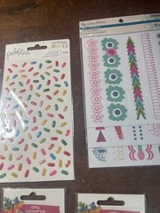 Mrs GROSSMANS Amy Tangerine Birthday Wishes sticker sheet Lot Of 7 Sheets