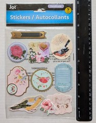 Birds Butterflies & Flowers Scrapbooking Stickers By Jot