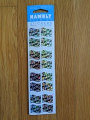 Vintage Hambly Prismatic Holographic Prism Musical Notes Stickers NEW