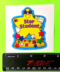 Vintage Carson Dellosa Star Student Large Sticker