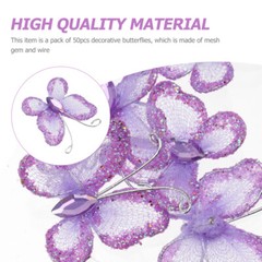 50pcs wedding butterfly decor butterfly decorations butterfly clothing patches