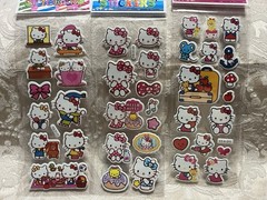 Retro Vintage Look Hello Kitty 3D Bubble Puffy Stickers 3 sets (#30)