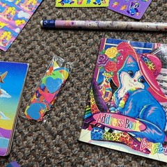 HUGE LOT LISA FRANK Vintage Stickers Dogs Cats Bears Kittens Tape Stamps Pencil