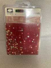 Fiscars – Cloud 9 – Chipboard Monograms – Holly Days Collection -Star Pattern –