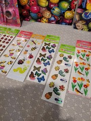 Sandylion Mrs. Grossman’s Bug Flower Sticker Sheet Folder Pencil Box Eraser Lot