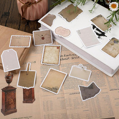 80 Pcs Vintage Scrapbook Paper Stickers, Retro Label Stickers for Scrapbooking,