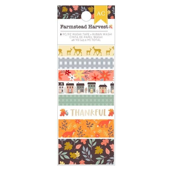 American Crafts – 4 PKGS WASHI TAPE – FARMSTEAD HARVEST