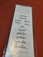 Lot Of 3 Heidi Swapp Lightbox Word Strips 12/Pkg Script Months; Jan-dec