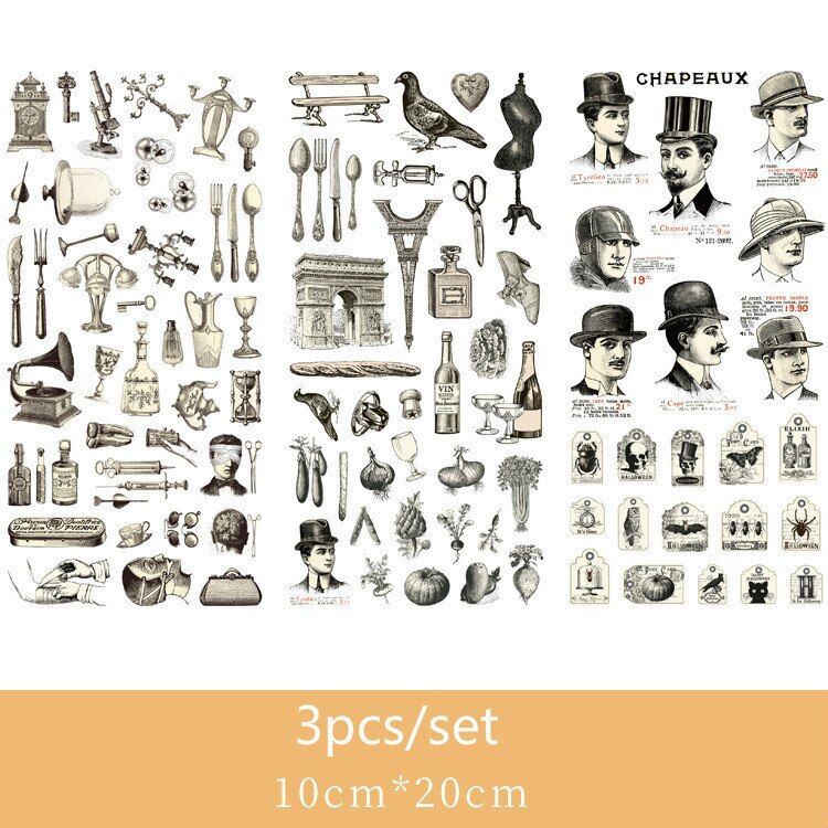 Cartoon Flowers Leaves Sticker Diary Scrapbook Stationery Stickers Supplies 3pcs