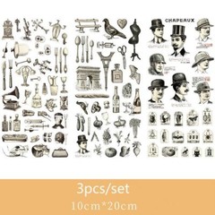 Cartoon Flowers Leaves Sticker Diary Scrapbook Stationery Stickers Supplies 3pcs