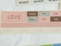 NEW Lot 10 MME Adhesive Twill Scrapbooking Kit Titles Word Labels Ribbon -F