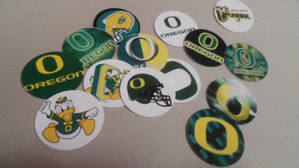 Pre Cut One Inch Bottle Cap Images! Oregon Ducks FREE SHIP