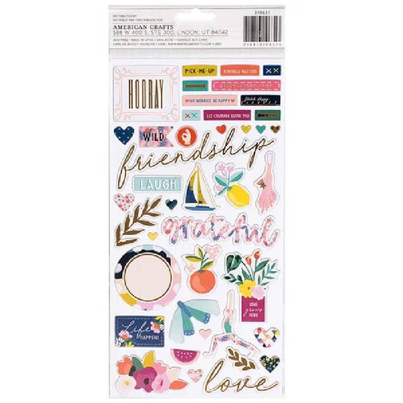 Chipboard Thickers Frases: Pick Me Up Coleccion – Pink Paislee – Nube de  Papel